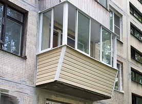 остекление в хрущевках с выносом от пола